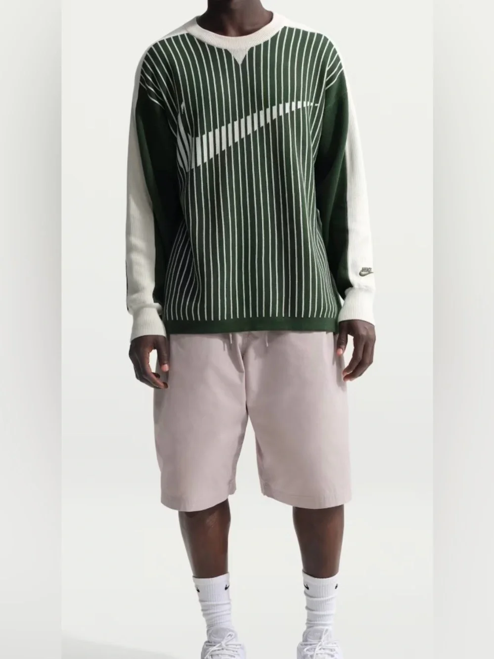 Nike Sweater Sportswear Club Jersey Crew Neck Green Men's sz Medium NEW!!